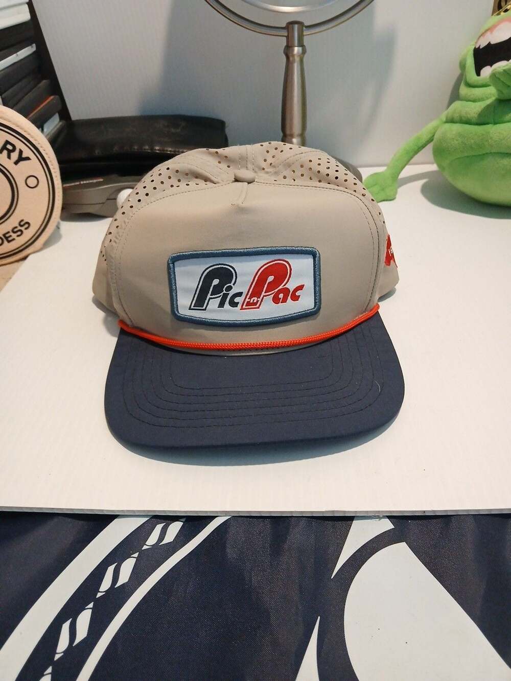 Staunch Pic 'n Pac Snapback Hat Perforated Tan Blue